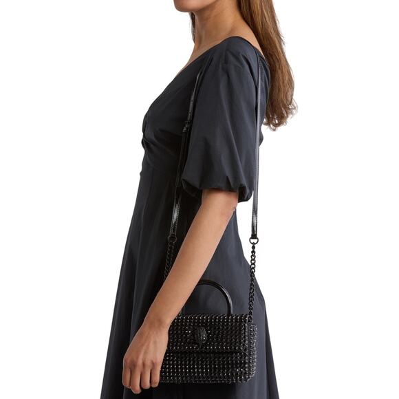 Kurt Geiger mini Black Studded party Bag - Picture 6 of 6